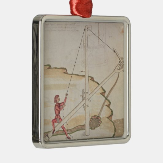 Schema van een watertoevoermethode metalen ornament (Rechts)