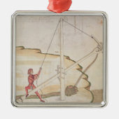 Schema van een watertoevoermethode metalen ornament (Voorkant)