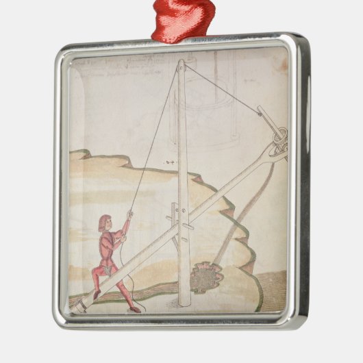 Schema van een watertoevoermethode metalen ornament (Links)