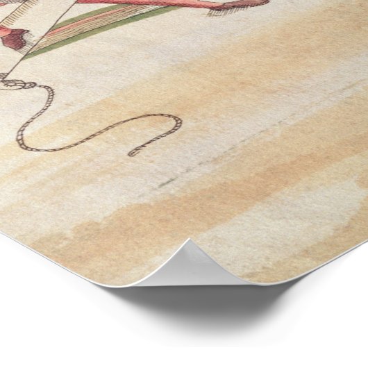 Schema van een watertoevoermethode poster (Hoek)