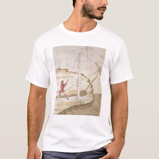 Schema van een watertoevoermethode t-shirt (Voorkant)