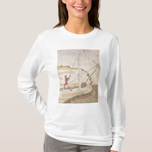 Schema van een watertoevoermethode t-shirt (Voorkant)