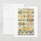 schema van elektrische ontladingen briefkaart (Voorkant / Achterkant)