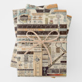 schema van elektromagnetische straling inpakpapier vel (In situ)