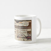  schema van elektromagnetische straling koffiemok (Voorkant rechts)