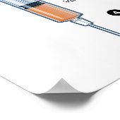 Schema van genetische reassortiment voor vaccins poster (Hoek)
