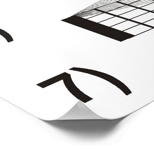 Schema van gitaartuning door Fret Poster (Hoek)