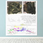Schema van het Antikythera Mechanism Canvas Afdruk (Insitu (Houten vloer))