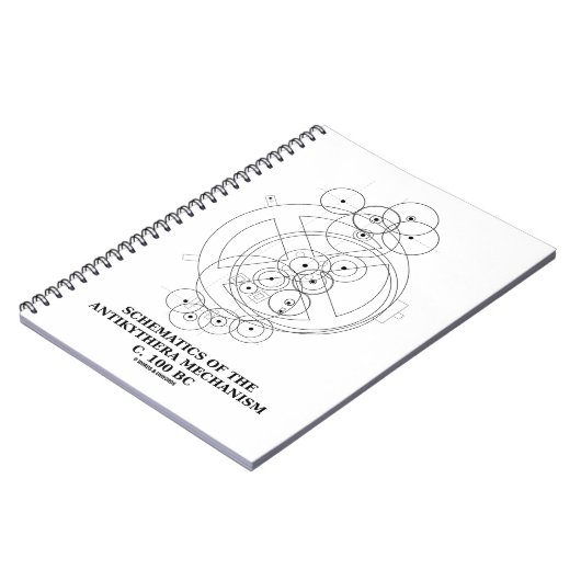 Schema van het Antikythera-mechanisme (diagram) Notitieboek (Linkerzijde)