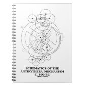 Schema van het Antikythera-mechanisme (diagram) Notitieboek (Voorkant)