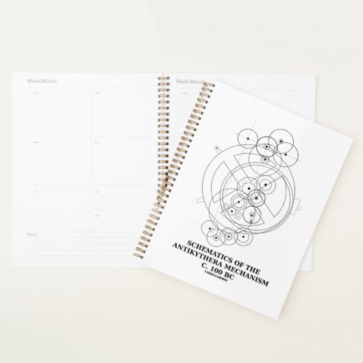 Schema van het Antikythera-mechanisme (diagram) Planner (Display)