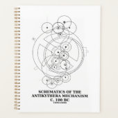 Schema van het Antikythera-mechanisme (diagram) Planner (Voorkant)