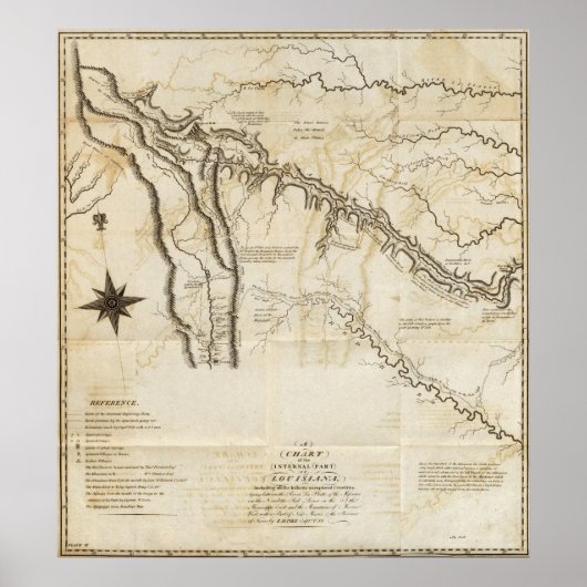 Schema van het binnenste deel van Louisiana Poster (Voorkant)