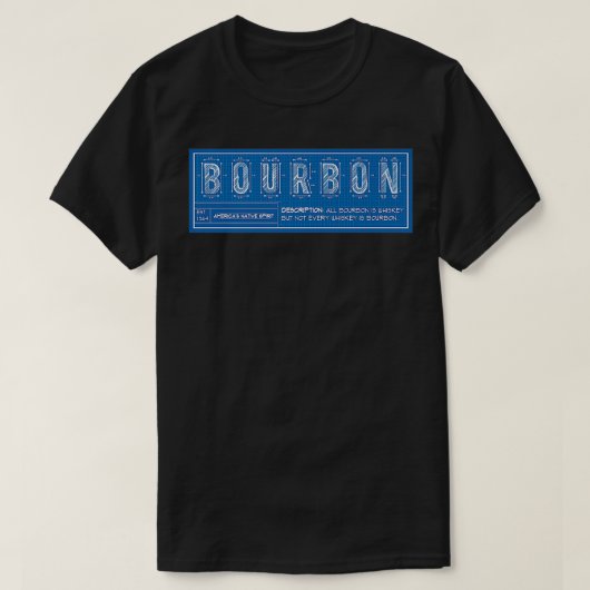 Schema van het Bourbon-brein T-shirt (Design voorkant)
