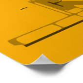 Schema van het Poster Sacramento Airport (SMF) (Hoek)