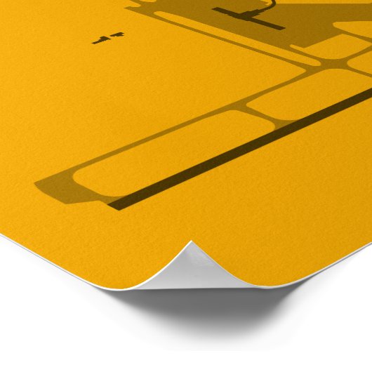 Schema van het Poster Sacramento Airport (SMF) (Hoek)