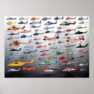 Schema van het Poster van helikopters