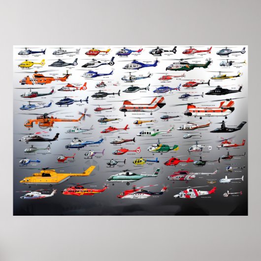 Schema van het Poster van helikopters (Voorkant)