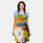 SCHEMA VAN HET schort "KRUIDEN" (Gedragen)