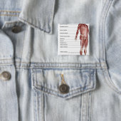 Schema van het spierstelsel vierkante button 5,1 cm (In situ)