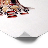 Schema van het startvoertuig van Saturn V Poster (Hoek)