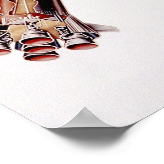 Schema van het startvoertuig van Saturn V Poster (Hoek)