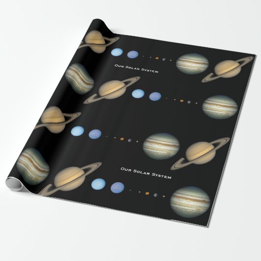 Schema van NASA-zonnecentrales Cadeaupapier (Uitgerold)