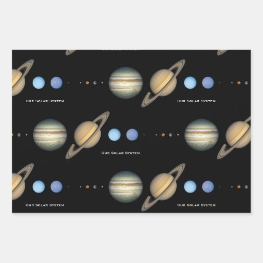 Schema van NASA-zonnecentrales Inpakpapier Vel (Voorkant 2)