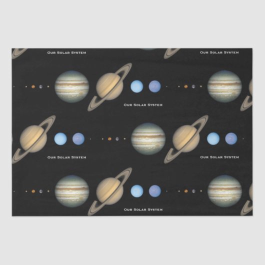 Schema van NASA-zonnecentrales Tissuepapier (Voorkant)
