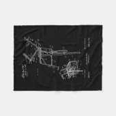 Schema van skiliftstoel fleece deken (Voorkant (Horizontaal))