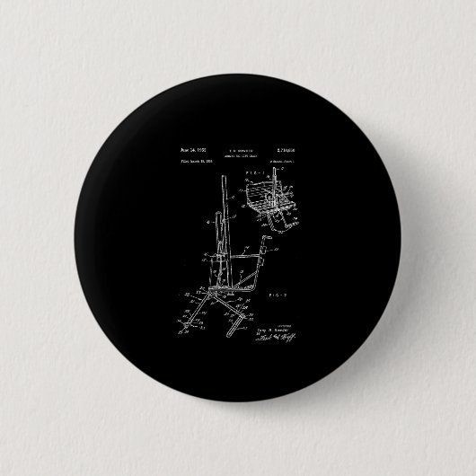 Schema van skiliftstoel ronde button 5,7 cm (Voorkant)