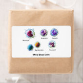 Schema van witte bloedcellen Leukocyten Etiket (Insitu)