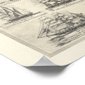  schema van zeilschepen poster (Hoek)