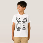 Schema veldhockey workout  t-shirt (Voorkant volledig)