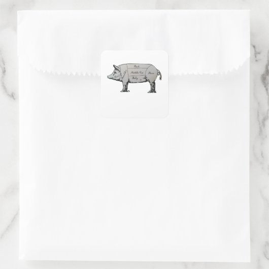 Schema Vierkante Sticker (Tas)