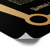 Schema voor 12 tafels voor zwart en goudkunst poster (Hoek)