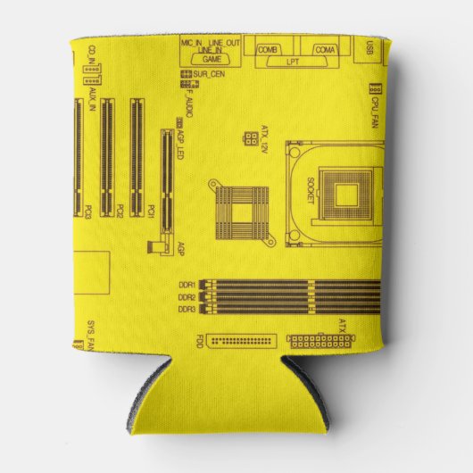 Schema voor circuitkaart blikjeskoeler (Voorkant)