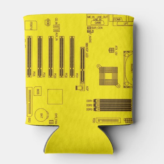 Schema voor circuitkaart blikjeskoeler (Achterkant)