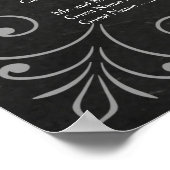 Schema voor de bruiloft rond zwart-wit poster (Hoek)