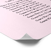 Schema voor de gefragmenteerde roze rozen bruiloft poster (Hoek)