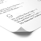 Schema voor de instelinrichting ~ Aangepast Poster (Hoek)