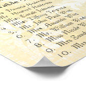 Schema voor de ontvangst van bruine en groene werv poster (Hoek)