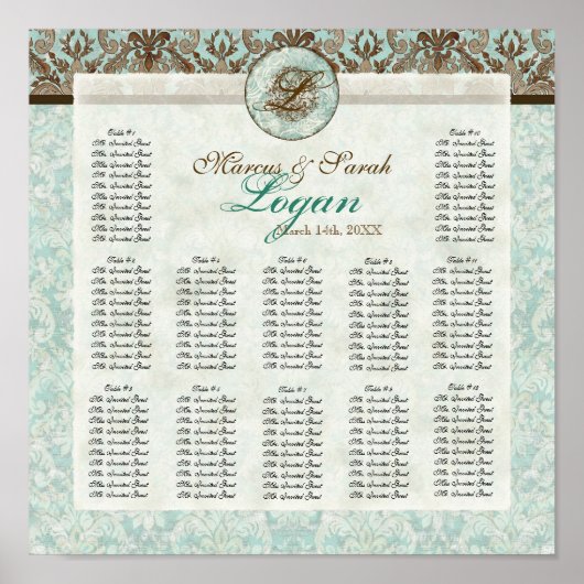 Schema voor de opvang van de Damascus-pleisters Poster (Voorkant)