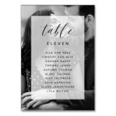 Schema voor Elegant Black & White Wedding Photo Se Kaart (Voorkant)