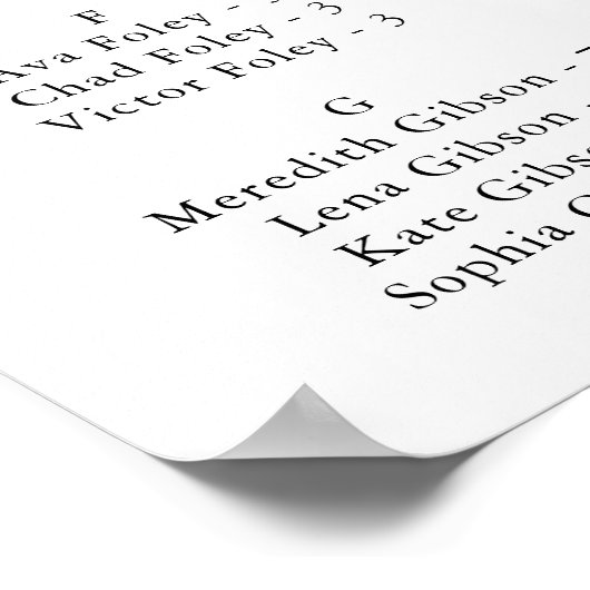 Schema voor groene bladvulling met script poster (Hoek)