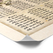 Schema voor het ontvangen van feesten met kanalen poster (Hoek)