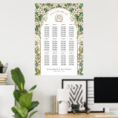Schema voor intage Wedding Art Nouveau Poster (Thuiskantoor)