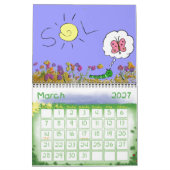 Schema voor kindertekeningen 2012 kalender (Mar 2027)