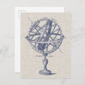 Schema voor millary Sphere Briefkaart (Voorkant / Achterkant)