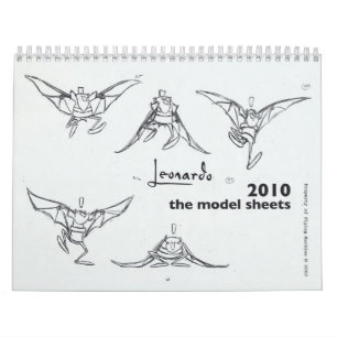 Schema voor modelblad Leonardo 2010 Kalender